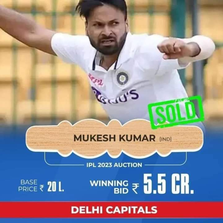 Mukesh Kumar in Ipl 2023